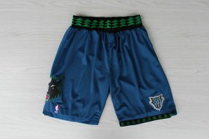 Maillot De Basket Minnesota Timberwolves Retro Engrener Bleu Short